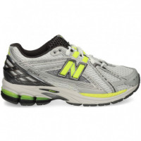 Motivos Plata+lima Malla Blanco  NEW BALANCE