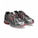 Motivos Plata+fucsia Malla Gris  NEW BALANCE