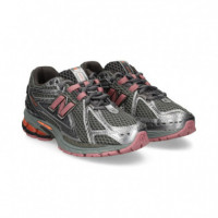Motivos Plata+fucsia Malla Gris  NEW BALANCE