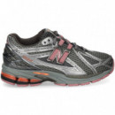 Motivos Plata+fucsia Malla Gris  NEW BALANCE