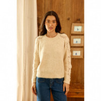 Jerséis y Sudaderas Jersey LA PETITE ÉTOILE Melie Ecru