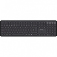 Teclado TRUST Vaiya Recargable Wireless BLUETOOTH Black