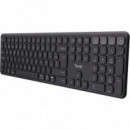 Teclado TRUST Vaiya Recargable Wireless BLUETOOTH Black