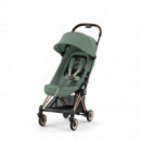 Silla De Paseo Coya Leaf Green Rosegold Frame
