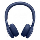 JBL Auricular Casco BLUETOOTH Live 670NC con Cancelacion de Ruido Azul