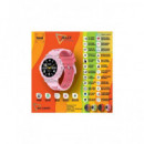 SAMI Reloj Smartwatch  WS-2385 Rosa Jelly Tactil Notificaciones,resistente Al Agua