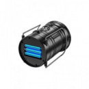 ELBAT Linterna Led Camping 2 en 1 con Gancho 280LM