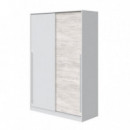 Armario 2P Correderas 200X120X50 Cm Blanco Artik  MOMI