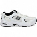 Deportivo Vivos+n Negro Malla Blanco  NEW BALANCE
