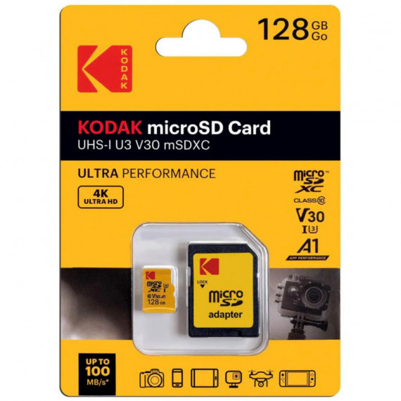 Memoria Micro Sd 128GB Uhs-i U3 V30 KODAK