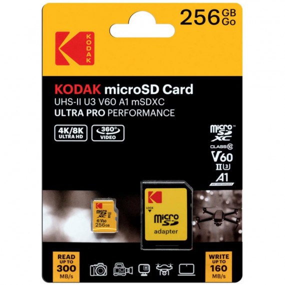 Memoria Micro Sd 256GB Uhs-i U3 V30 KODAK