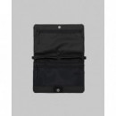 Bolsos Bolso TOPOLOGIE Flat Sacoche Small Black Tech Sateen