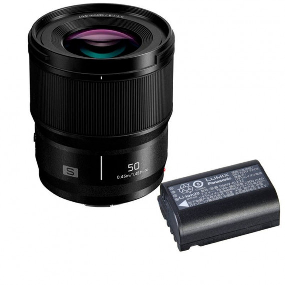 PANASONIC Lumix S 50MM F1.8 + Bateria Blk 22