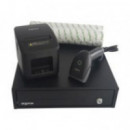 Pack Tpv Approx: Cajón APPCASH33, Impresora APPPOS80AM-USB, Lector APPLS22 y 8 Rollos CYT8060BPA (APPPOSPACK3380USB-2D)  APPROX