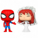 FUNKO Pop Spider Man y Mj Marvel