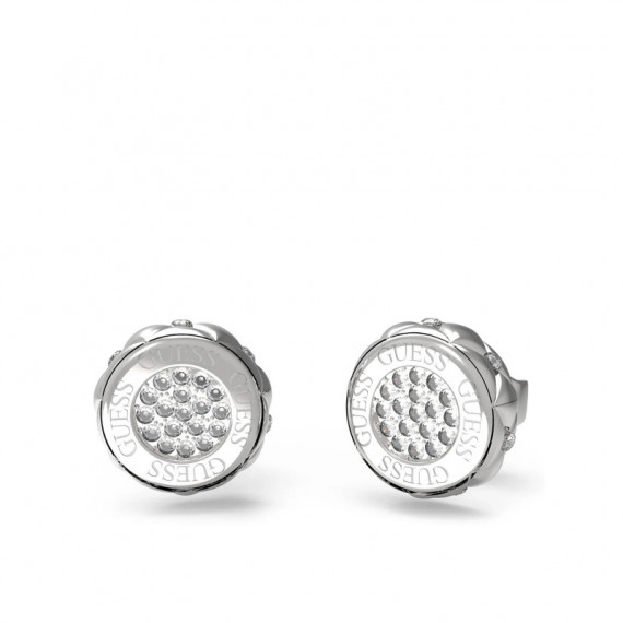 PENDIENTES STYLISH GUESS PLATEADOS