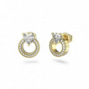 Pendientes M´ama Non M´ama Dorado  GUESS