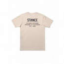 Camisetas Hombre Camiseta STANCE Established Vintage White