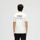 Camisetas Hombre Camiseta STANCE Established Vintage White