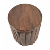 MESA DE NOCHE/ AUXILIAR REF. 163052 TRONCO DE MADERA