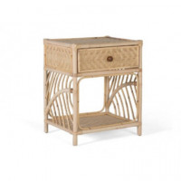 MESA DE NOCHE REF. 5896 RATÁN NATURAL - Guanxe Atlantic Marketplace