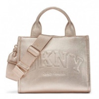 Bolso Hadlee Small Metallic Logo Tote  DKNY