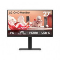 Monitor LG 27" IPS QHD Pivot Regulable Usb-c Dc (27BA75QB-B)
