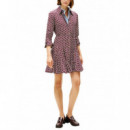 TOMMY HILFIGER - Vis Twill Ls Mini Dress - 0GY - F|WW0WW48629/0GY