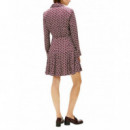 TOMMY HILFIGER - Vis Twill Ls Mini Dress - 0GY - F|WW0WW48629/0GY