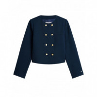 TOMMY HILFIGER - Preppy Texture Lady Jacket - C1G - F|WW0WW47792/C1G