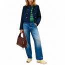 TOMMY HILFIGER - Preppy Texture Lady Jacket - C1G - F|WW0WW47792/C1G