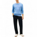 TOMMY HILFIGER - Classic Cotton Cable Crew Neck - DU6 - F|MW0MW33132/DU6