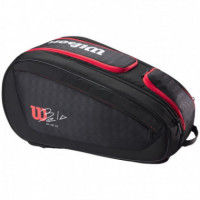 Paletero Wilson Bela V3 Negro Rojo  WILSON PADEL