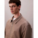 Ls Utility Cotton Patch Pocket J Taupe T  CALVIN KLEIN