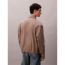 Ls Utility Cotton Patch Pocket J Taupe T  CALVIN KLEIN