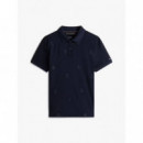 Holiday Novelty Reg Polo Desert Sky  TOMMY HILFIGER