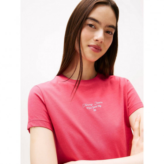 Tjw Slim Ess Logo 1 Tee Ext Vintage Ceri  TOMMY JEANS