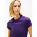 Tjw Slim Bling Linear Tee Ext Nocturnal  TOMMY JEANS