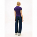 Tjw Slim Bling Linear Tee Ext Nocturnal  TOMMY JEANS