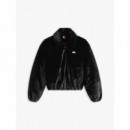 Tjw Faux Fur Bomber Black  TOMMY JEANS