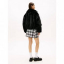 Tjw Faux Fur Bomber Black  TOMMY JEANS