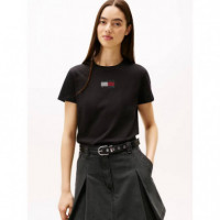 Tjw Reg Party Flag Tee Ext Black  TOMMY JEANS