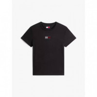 Tjw Reg Party Flag Tee Ext Black  TOMMY JEANS