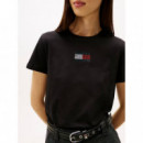 Tjw Reg Party Flag Tee Ext Black  TOMMY JEANS