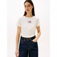 Tjw Reg Party Flag Tee Ext Ancient White  TOMMY JEANS