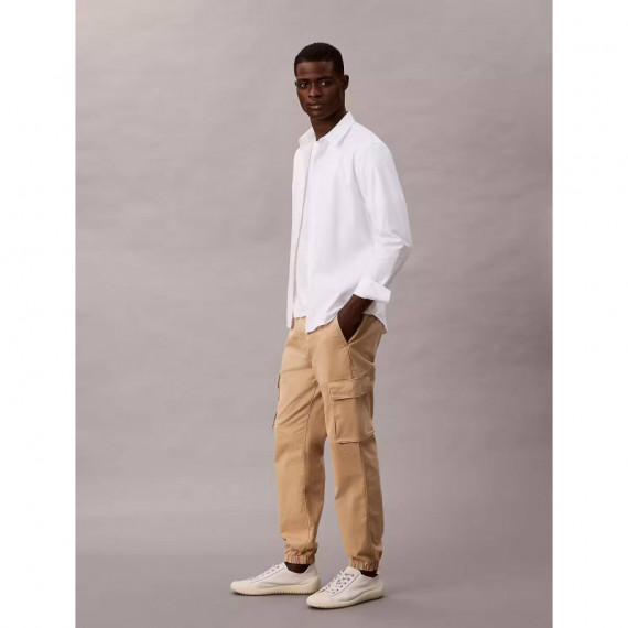 Skinny Comfort Cotton Cargo Pant Travert  CALVIN KLEIN