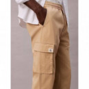 Skinny Comfort Cotton Cargo Pant Travert  CALVIN KLEIN