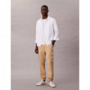 Skinny Comfort Cotton Cargo Pant Travert  CALVIN KLEIN