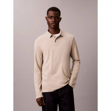 Ls Supima Cotton Solid Polo Ancient Marb  CALVIN KLEIN