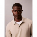 Ls Supima Cotton Solid Polo Ancient Marb  CALVIN KLEIN